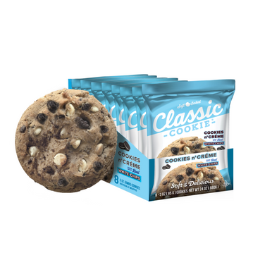 Classic Cookie Soft Baked Cookies n' Crème Cookies made with Premier White Crème Chips, 2 Boxes, 16 Individually Wrapped Cookies