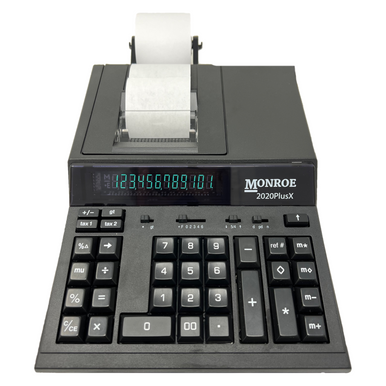 Monroe 2020PlusX 12-Digit Medium-Duty Accounting Desktop Printing Calculator With Large Display
