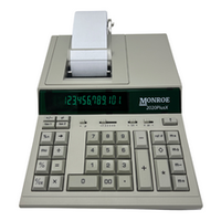 Monroe 2020PlusX 12-Digit Medium-Duty Accounting Desktop Printing Calculator With Large Display