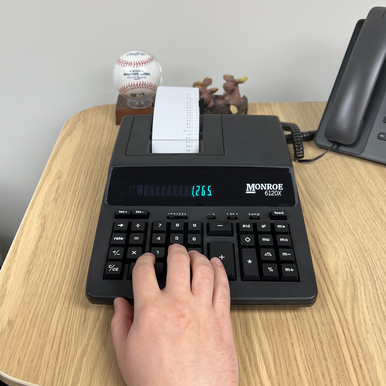Monroe 6120X 12-Digit Entry Level Accounting Desktop Printing Calculator