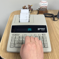 Monroe 6120X 12-Digit Entry Level Accounting Desktop Printing Calculator