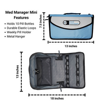 Med Manager Mini Medicine Organizer and Pill Case