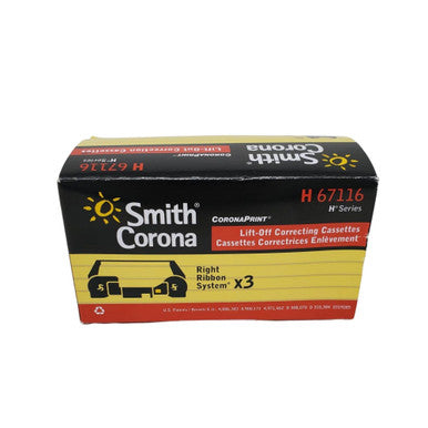 Smith Corona H67116 - Lift-Off Correcting Cassettes (3-Pack)