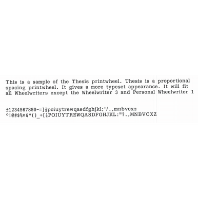 Genuine IBM Thesis Printwheel