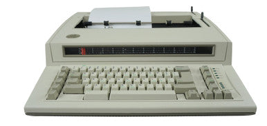IBM Lexmark Personal Wheelwriter 1 Electric Typewriter (Reconditioned) (Front w/Paper)