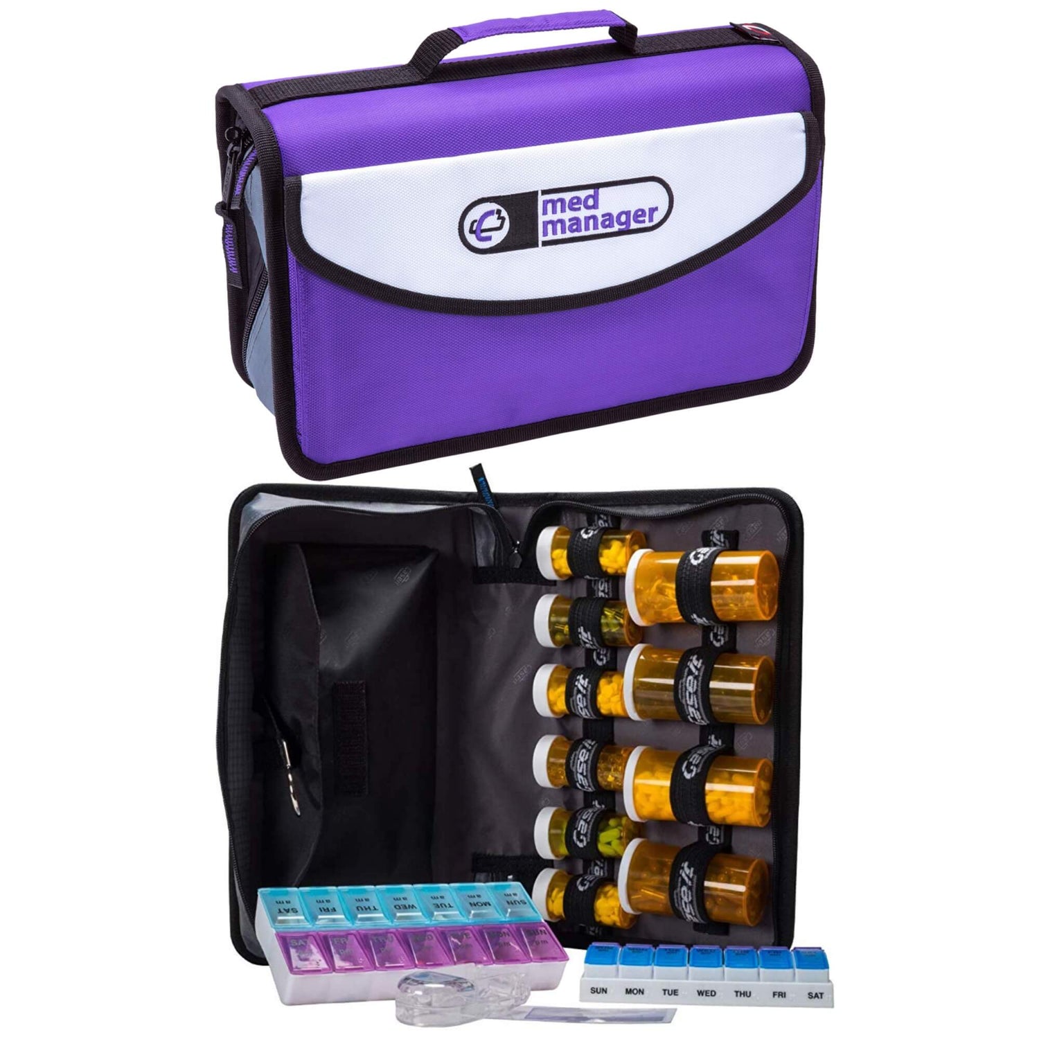 Med Manager Mini Medicine Organizer and Pill Case