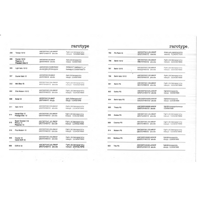 Nakajima/Swintec Bookface Academic 10 Printwheel by Rarotype
