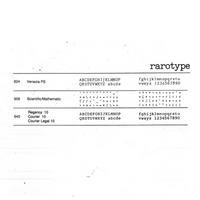 Nakajima/Swintec Bookface Academic 10 Printwheel by Rarotype