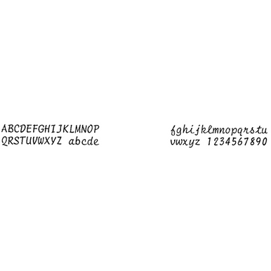 IBM Actionwriter Script 12 Printwheel by Rarotype