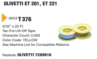 GRC Compatible Olivetti ET 201, ET 221 Correction Tape (6 Pack) (T376)