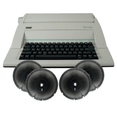 Nakajima WPT-150 Electronic Typewriter and Printwheel Bundle in Spanish