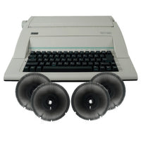 Nakajima WPT-150 Electronic Typewriter and Printwheel Bundle in Spanish