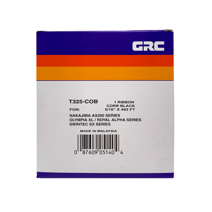 GRC Compatible Adler/Royal Alpha 600 Ink Ribbon (Black) (T325)