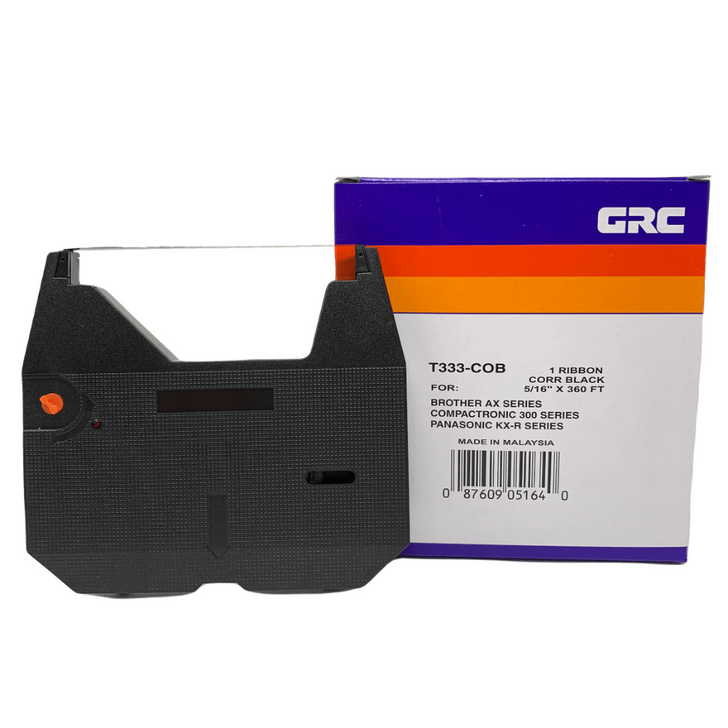 GRC Compatible All GX, SX, AX, and ML Models Ink Ribbon (Black) (T333)