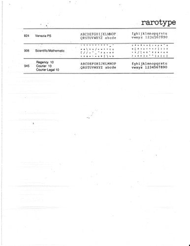 IBM Actionwriter Primus 10 Printwheel by Rarotype