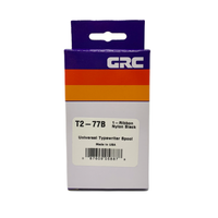 GRC Compatible Universal Ink Ribbon Spool Replacement for Most Typewriters (Black)